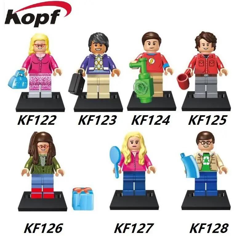 Plastic Model TBBT Cartoon Movie Sheldon Leonard Raj Penny Bernadette Amy Howard Bricks Building Blocks Kids Toys KF1025
Plastic Model TBBT Cartoon Movie Sheldon Leonard Raj Penny Bernadette Amy Howard Bricks Building Blocks Kids Toys KF1025