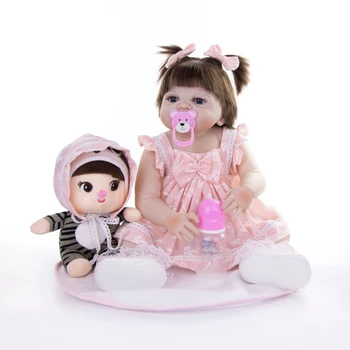 23"57cm Full silicone reborn baby doll Cute princess Realistic vinyl newborn reborn Toys Handmade Alive bebe Birthday Gift
23"57cm Full silicone reborn baby doll Cute princess Realistic vinyl newborn reborn Toys Handmade Alive bebe Birthday Gift
