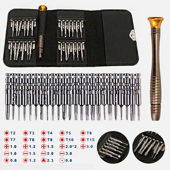 25-In-1 Precision Screwdriver Set Opening Torx Screw Driver for Phone Laptop Cellphone Electronics Repairing Home Hand Tools Set
25-In-1 Precision Screwdriver Set Opening Torx Screw Driver for Phone Laptop Cellphone Electronics Repairing Home Hand Tools Set
