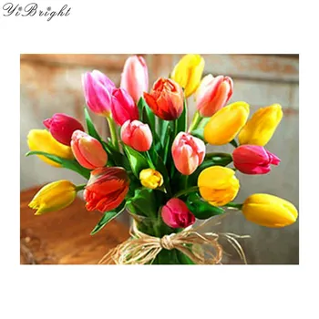 Full Square Diamond 5D Diy Daimond Painting Tulip Flowers 3D Diamond Painting Round Rhinestones Diamant Painting Embroidery YQ
Full Square Diamond 5D Diy Daimond Painting Tulip Flowers 3D Diamond Painting Round Rhinestones Diamant Painting Embroidery YQ