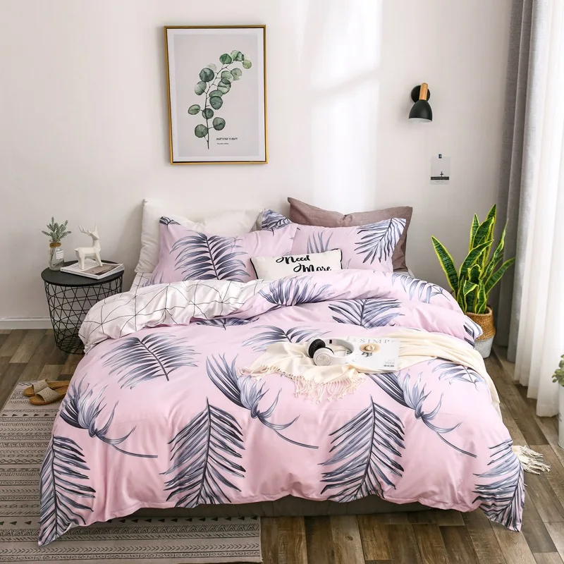 3-4pcs/lot AB Sides Leaves Printing Duvet Cover Sets 100% Polyester Bedding Sets for Kids Adults Single Double Bed XF611-7
3-4pcs/lot AB Sides Leaves Printing Duvet Cover Sets 100% Polyester Bedding Sets for Kids Adults Single Double Bed XF611-7