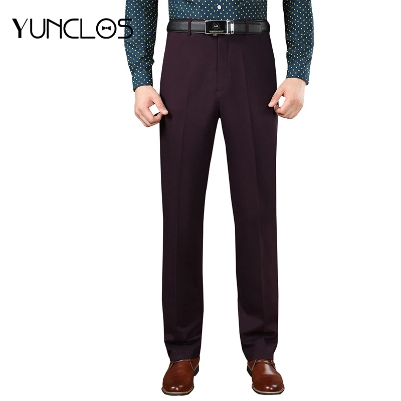 YUNCLOS Formal Suit Pants For Men Purple Pantalon Hombre Full Length Trousers Men Classic Design Business Casual Long Pant
YUNCLOS Formal Suit Pants For Men Purple Pantalon Hombre Full Length Trousers Men Classic Design Business Casual Long Pant