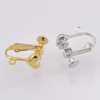 Screw Clip on Earring with Loop Connector Converter for Non-pierced Ears 6mm 8mm Heart Base DIY Findings Settings Multi-color
Screw Clip on Earring with Loop Connector Converter for Non-pierced Ears 6mm 8mm Heart Base DIY Findings Settings Multi-color
