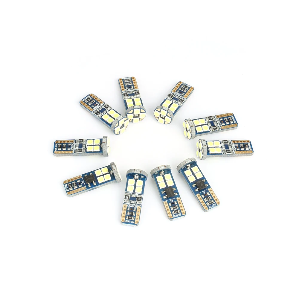 10PCS T10 W5W 3030 LED Car Bulb 12SMD Canbus LED Light 4000K White Car Motors Side Light 720LM Bulb 12V
10PCS T10 W5W 3030 LED Car Bulb 12SMD Canbus LED Light 4000K White Car Motors Side Light 720LM Bulb 12V