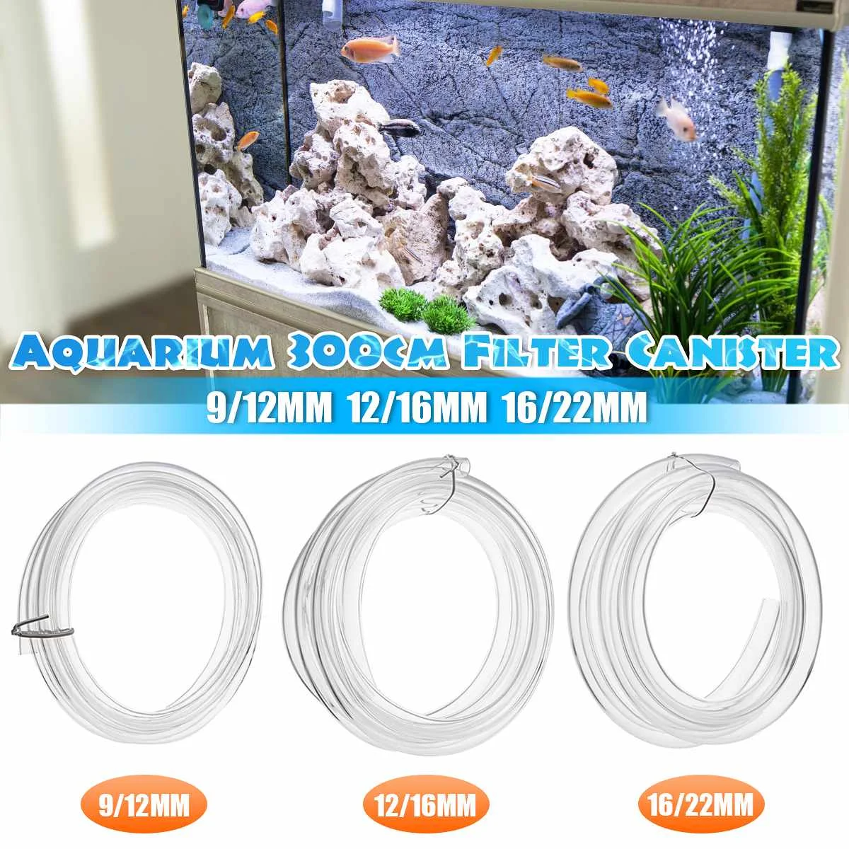 300cm Aquarium Filter Canister Water Pipe Clear Tubing 16/22mm 12/16MM 9/12MM for 17mm Pipe
300cm Aquarium Filter Canister Water Pipe Clear Tubing 16/22mm 12/16MM 9/12MM for 17mm Pipe