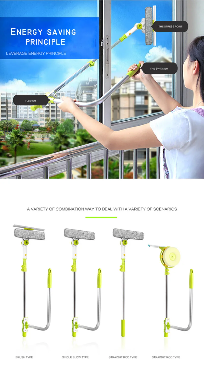 Hot Upgraded Telescopic High-rise Window Cleaning Glass Cleaner