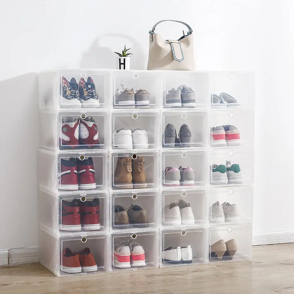 Eco-Friendly Shoe Storage Box Case Transparent Plastic Rectangle PP Organizer Thickened drawer
Eco-Friendly Shoe Storage Box Case Transparent Plastic Rectangle PP Organizer Thickened drawer