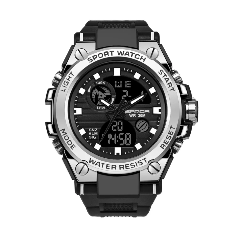 SANDA 739 новые брендовые модные часы мужские светодиодные цифровые G уличные
