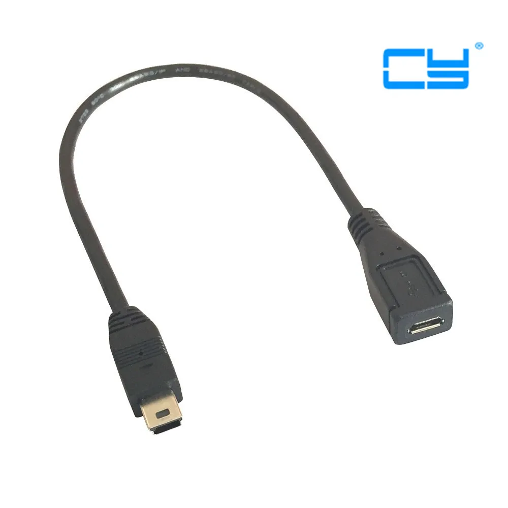 1PCS/lot Micro usb Female to Mini usb Male Adapter Cable Mini USB T Port to Micro USB Female Data Cable
1PCS/lot Micro usb Female to Mini usb Male Adapter Cable Mini USB T Port to Micro USB Female Data Cable