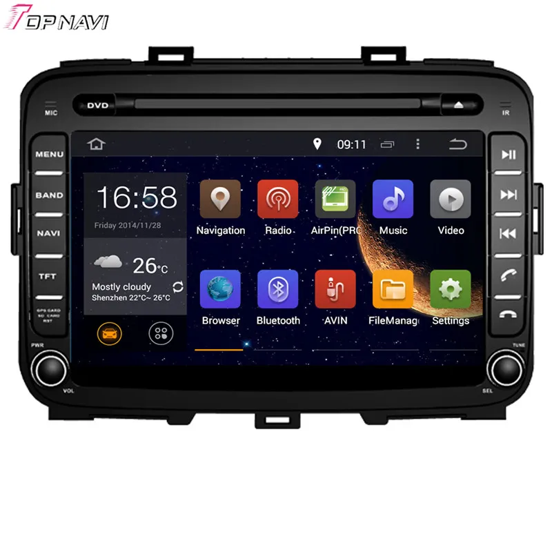 TOPNAVI 8'' Quad Core Android 6.0 Car DVD Play for KIA CARENS 2013- Autoradio GPS Navigation Audio Stereo
TOPNAVI 8'' Quad Core Android 6.0 Car DVD Play for KIA CARENS 2013- Autoradio GPS Navigation Audio Stereo