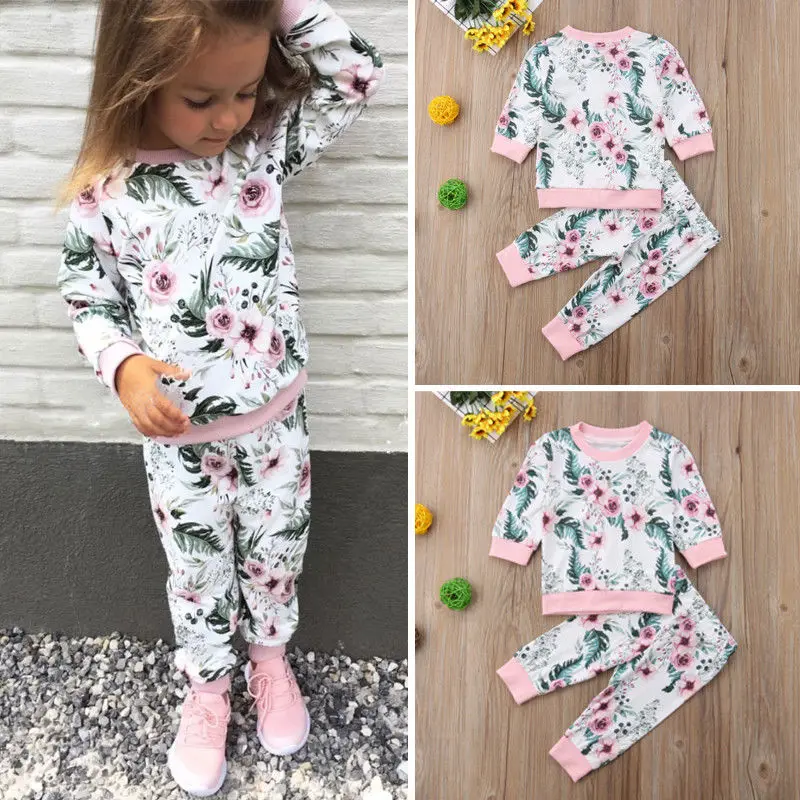 Flowers Newborn Toddler Girl Clothes Kids Long Sleeve Cotton Top Sweatshirt Pants Leggings Outfits Girls Clothes Ages 0-3 Years
Flowers Newborn Toddler Girl Clothes Kids Long Sleeve Cotton Top Sweatshirt Pants Leggings Outfits Girls Clothes Ages 0-3 Years