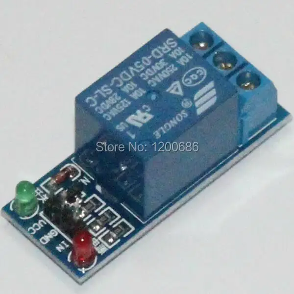 Синий SRD-05VDC-SL-C 1-канальный низкоуровневый модуль реле мощности катушки 5 в