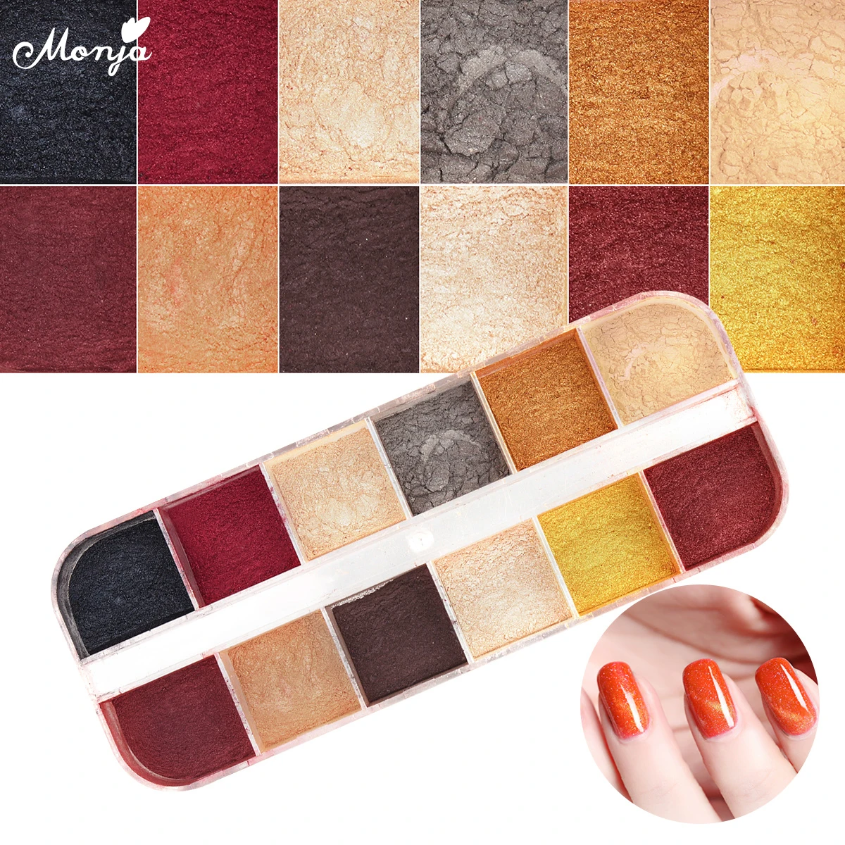 Monja 12 Colors Mixed Nail Art Cat Eye Magnetic Powder Chrome Glitter UV Gel Polish Dust 3D DIY Decorations
Monja 12 Colors Mixed Nail Art Cat Eye Magnetic Powder Chrome Glitter UV Gel Polish Dust 3D DIY Decorations