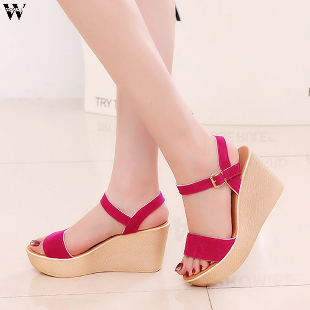 Women Sandals Casual Wedge Platform Buckle Ankle Strap High Heel Platform Pump Espadrilles ladies Shoes Apr3
Women Sandals Casual Wedge Platform Buckle Ankle Strap High Heel Platform Pump Espadrilles ladies Shoes Apr3