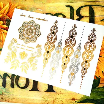 SHNAPIGN 25 style Temporary Tattoo Body Art, Choker Gold Designs, Flash Tattoo Sticker Keep 3-5 days Waterproof 21*15cm
SHNAPIGN 25 style Temporary Tattoo Body Art, Choker Gold Designs, Flash Tattoo Sticker Keep 3-5 days Waterproof 21*15cm