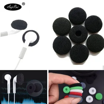 

10 pcs ANJIRUI 18mm Black Soft Foam Earbud Headphone Ear pads Replacement Sponge Covers Tips For Earphone MP3 MP4 Moblie Phone