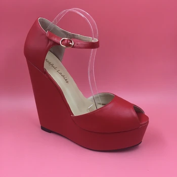 Red PU Women Pumps Wedge High Heels Peep Toe Ankle Straps Pump Platform Shoes China Ever Sfter High Shoes For Women Causal Style
Red PU Women Pumps Wedge High Heels Peep Toe Ankle Straps Pump Platform Shoes China Ever Sfter High Shoes For Women Causal Style