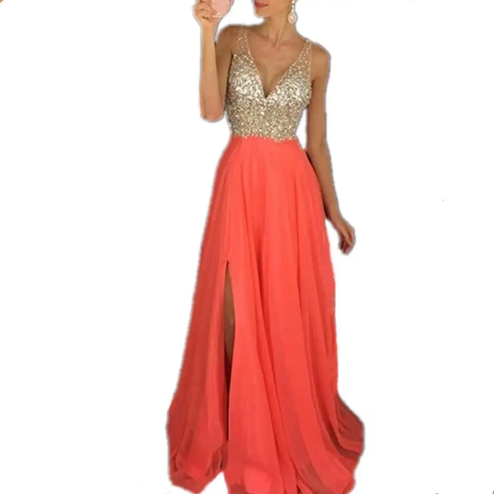Women New Chiffon Party Maxi Dress Sexy Sleeveless Halter Elegant V-Neck Summer Boho Long Dresses Women Club Dres
Women New Chiffon Party Maxi Dress Sexy Sleeveless Halter Elegant V-Neck Summer Boho Long Dresses Women Club Dres