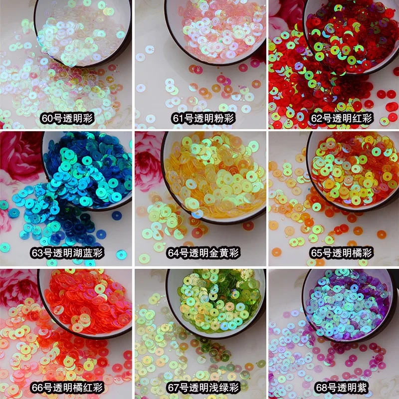 Transparent Sequin 4mm Pvc Flat Round Matte Sequins Paillettes Sewing Wedding Craft Women Garments Accessories Lantejoulas 20g
Transparent Sequin 4mm Pvc Flat Round Matte Sequins Paillettes Sewing Wedding Craft Women Garments Accessories Lantejoulas 20g