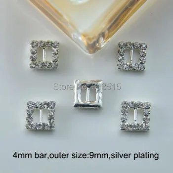 (M0162-4mm inner bar) square rhinestone ribbon slider for doll, silver or gold plating,tiny products
(M0162-4mm inner bar) square rhinestone ribbon slider for doll, silver or gold plating,tiny products