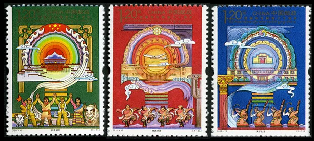 3 PCS Set 60 Years Peaceful Liberation of Tibet 2011-13 China Post Stamps Postage Collection
3 PCS Set 60 Years Peaceful Liberation of Tibet 2011-13 China Post Stamps Postage Collection