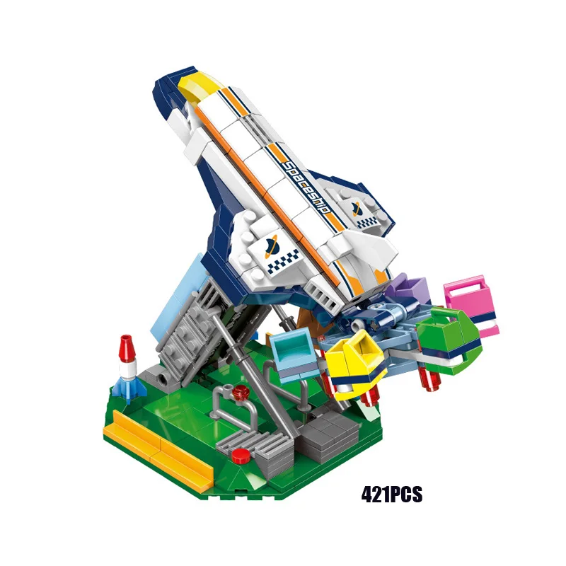 Funny city Amusement Park Rides mini Space ship moc building block funland model bricks educational toys collection for kdis
Funny city Amusement Park Rides mini Space ship moc building block funland model bricks educational toys collection for kdis
