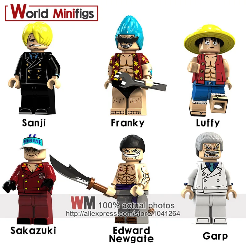 Single Sale Anime Figures Building Blocks Luffy Sakazuki Sanji Franky Edward Newgate Collection Model Sea Garp Children Gift Toy
Single Sale Anime Figures Building Blocks Luffy Sakazuki Sanji Franky Edward Newgate Collection Model Sea Garp Children Gift Toy