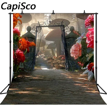 Capisco Fantasy Fairy Tale Wonderland Flowers Garden Arch Gate Mushroom Path birthday Custom Photo Studio Backdrop Backgrounds
Capisco Fantasy Fairy Tale Wonderland Flowers Garden Arch Gate Mushroom Path birthday Custom Photo Studio Backdrop Backgrounds