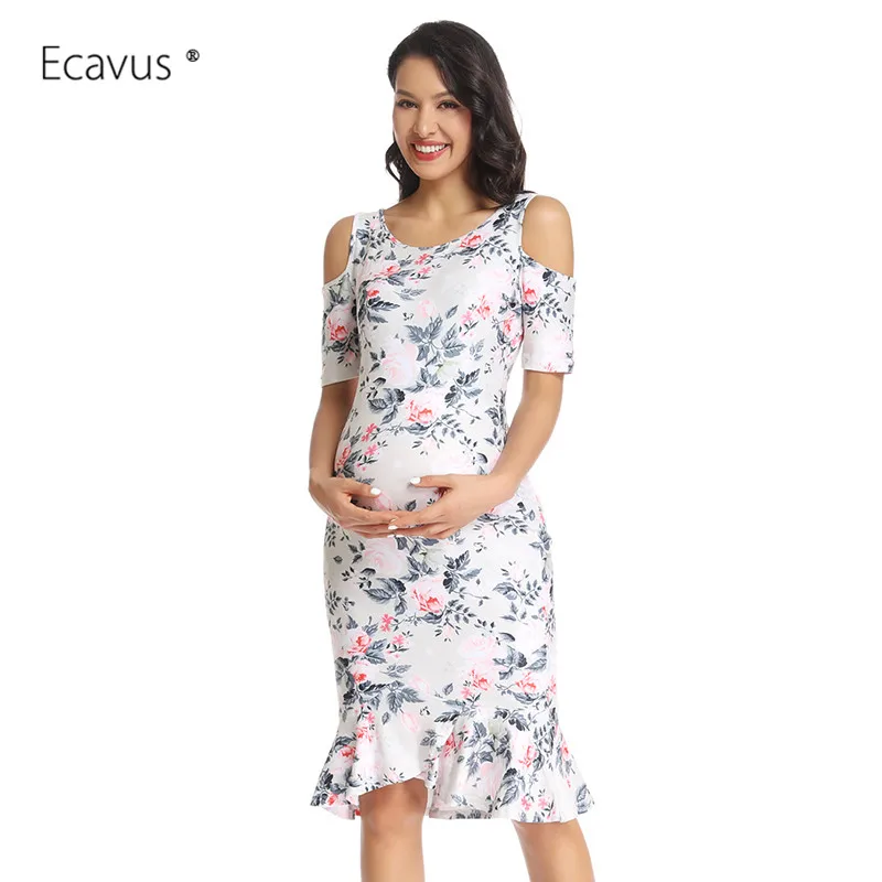 Women's Cold Shoulder Pregnant Mermaid Ruffles Floral Fit Maternity Dress Side Ruched Short Sleeve Pregnancy Dress Mama Clothing
Women's Cold Shoulder Pregnant Mermaid Ruffles Floral Fit Maternity Dress Side Ruched Short Sleeve Pregnancy Dress Mama Clothing