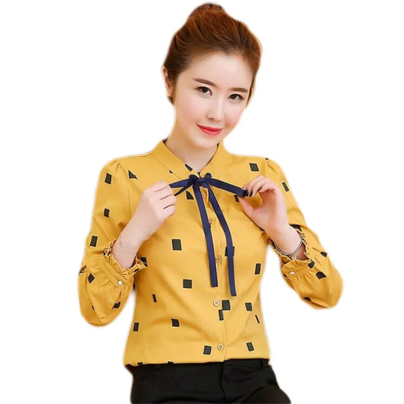 New Fashion Ladies Casual Slim Top Lace-up Bow Collar Polka Dot Full Petal Sleeves Blouse Women All-match Short Fit Shirts E311
New Fashion Ladies Casual Slim Top Lace-up Bow Collar Polka Dot Full Petal Sleeves Blouse Women All-match Short Fit Shirts E311