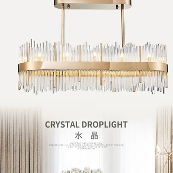 gold crystal chandeliers light dinning room led crystal and pendants G9 110V 220V Rectangular chandelier
gold crystal chandeliers light dinning room led crystal and pendants G9 110V 220V Rectangular chandelier