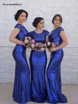 Royal Blue Mermaid Bridesmaid Dresses Grace Sequin Scoop Floor Length Burgundy Wedding Guest Party Gowns vestido de festa longo
Royal Blue Mermaid Bridesmaid Dresses Grace Sequin Scoop Floor Length Burgundy Wedding Guest Party Gowns vestido de festa longo