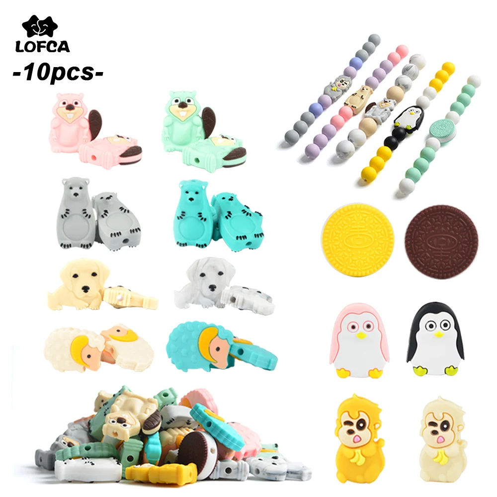 10pcs/lot Animal Beads Silicone Teethers BPA Free Animal Shaped Pacifier Holder Accessories DIY Loose Bead Teething Necklace 
10pcs/lot Animal Beads Silicone Teethers BPA Free Animal Shaped Pacifier Holder Accessories DIY Loose Bead Teething Necklace