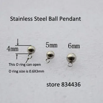 Free Shipping 4m5m6mm smooth 316L stainless steel bracelet necklace beads pendant accessories jewelry DIY parts wholesale 100pcs
Free Shipping 4m5m6mm smooth 316L stainless steel bracelet necklace beads pendant accessories jewelry DIY parts wholesale 100pcs