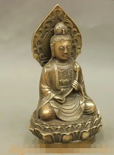S3895 Chinese Buddhism Copper Guan Yin Goddess Kwan-Yin Lotus Seat Bronze Statue discount 30% (C0324)
S3895 Chinese Buddhism Copper Guan Yin Goddess Kwan-Yin Lotus Seat Bronze Statue discount 30% (C0324)