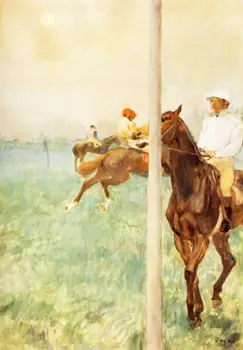 High quality Oil painting Canvas Reproductions Jockeys before the Start with Flagpoll (1879) By Edgar Degas hand painted
High quality Oil painting Canvas Reproductions Jockeys before the Start with Flagpoll (1879) By Edgar Degas hand painted