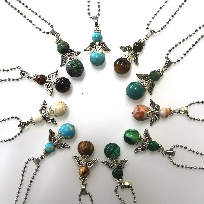Guardian Angel Series Jewelry Unique Design Trend Beautiful Natural Stone Pendants Angel Necklaces Family&Friends Birthday Gift
Guardian Angel Series Jewelry Unique Design Trend Beautiful Natural Stone Pendants Angel Necklaces Family&Friends Birthday Gift