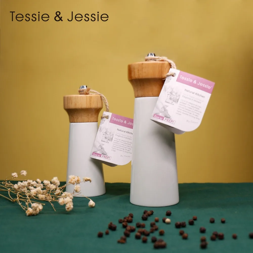 Wooden Pepper Grinder Sea Salt Pepper Shakers Set Smooth Manual Effortless Mills Lighthouse Shaped By Tessie & Jessie
Wooden Pepper Grinder Sea Salt Pepper Shakers Set Smooth Manual Effortless Mills Lighthouse Shaped By Tessie & Jessie