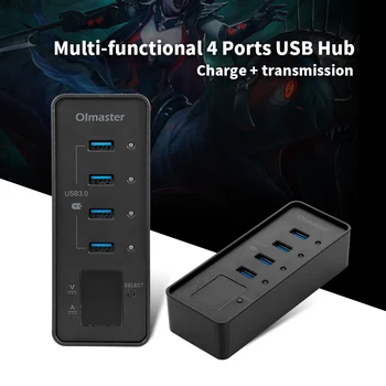 OImaster 4 Ports USB3.0 Hub 5Gbps High Speed Hub Fast Charging Support Windows/XP/Linux/Mac/Mix
OImaster 4 Ports USB3.0 Hub 5Gbps High Speed Hub Fast Charging Support Windows/XP/Linux/Mac/Mix
