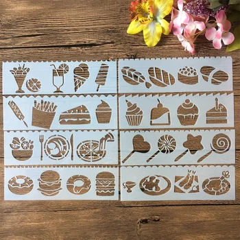 8Pcs 18.5*5.5cm Food Cake DIY Layering Stencils Painting Scrapbook Coloring Embossing Album Decorative Template
8Pcs 18.5*5.5cm Food Cake DIY Layering Stencils Painting Scrapbook Coloring Embossing Album Decorative Template