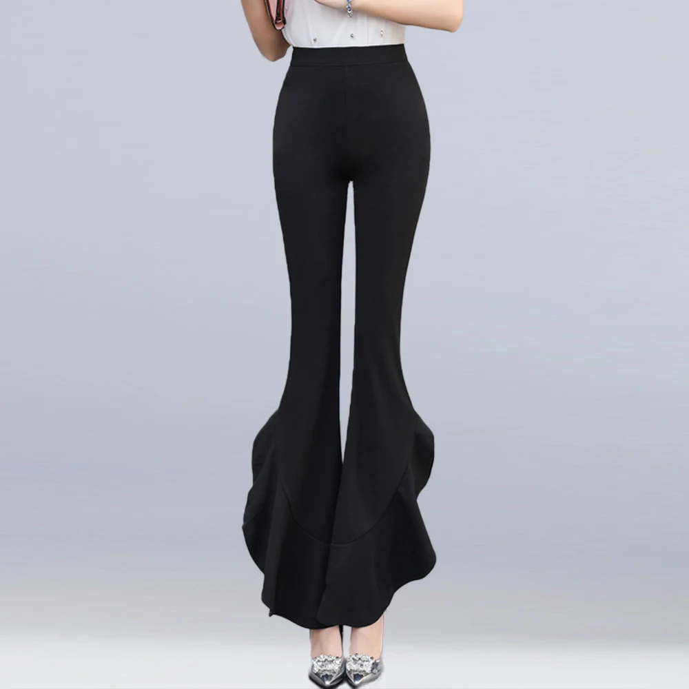 New women's flare pants high waist ruffles slit casual pants women vintage stretch women pants high street fishtail pants
New women's flare pants high waist ruffles slit casual pants women vintage stretch women pants high street fishtail pants