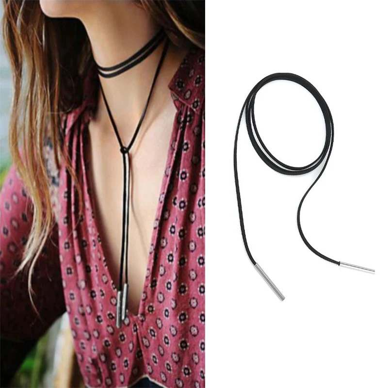 punk gothic black PU leather long necklace chain jewelry woman bijoux femme 2016 new
punk gothic black PU leather long necklace chain jewelry woman bijoux femme 2016 new