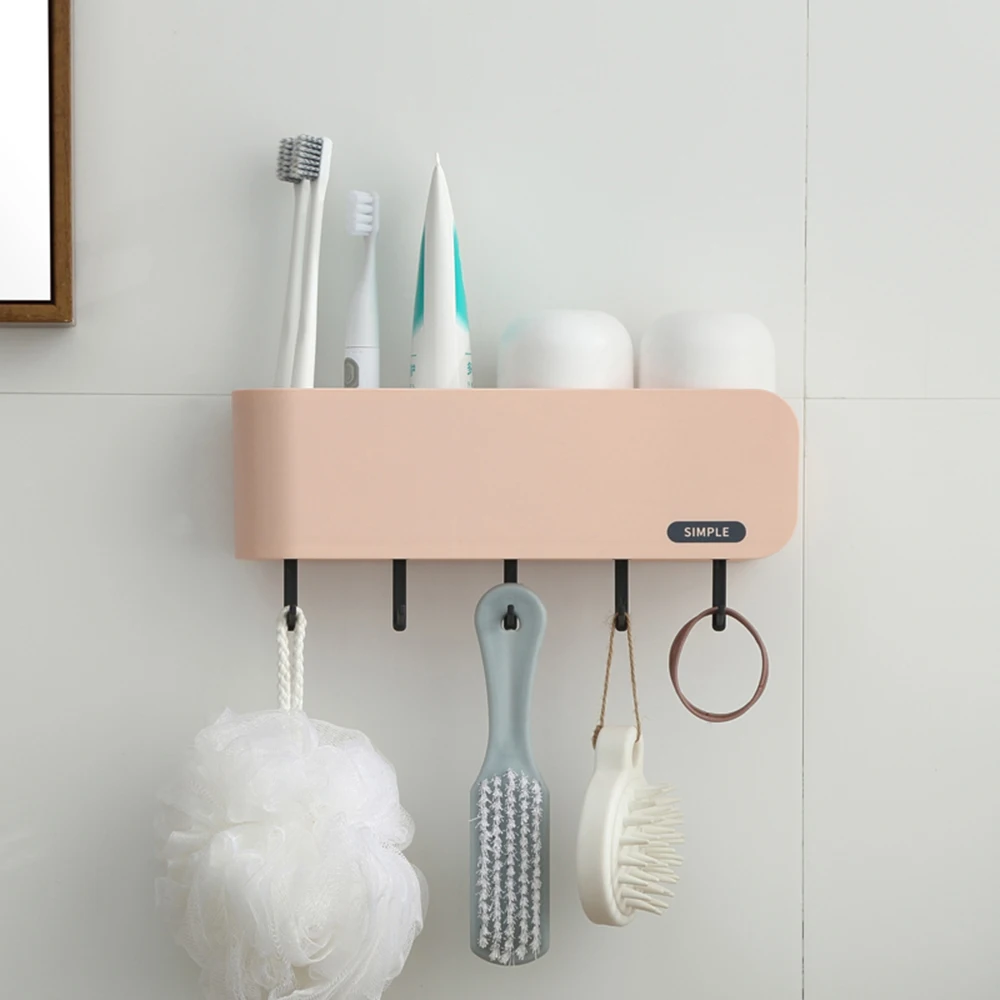 Home Toothbrush Toothpaste Holder Bathroom Punch-Free Toothpaste Toothbrush Organizer Wall Stand Toiletries Toothpaste Storage
Home Toothbrush Toothpaste Holder Bathroom Punch-Free Toothpaste Toothbrush Organizer Wall Stand Toiletries Toothpaste Storage