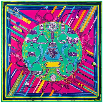 Luxury Brand Twill Silk Scarf Women Shawls Wrap Geometric Belt Stirrup Print Square Scarves Echarpes Foulards Femme Bandanas
Luxury Brand Twill Silk Scarf Women Shawls Wrap Geometric Belt Stirrup Print Square Scarves Echarpes Foulards Femme Bandanas