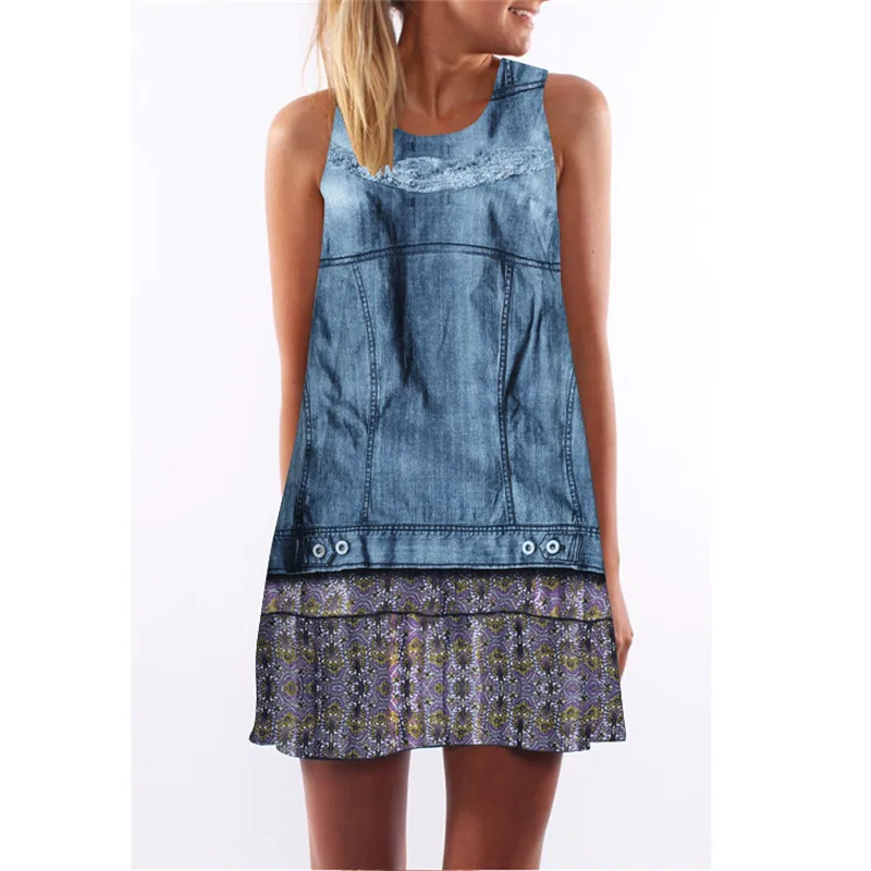 MEIBONA New Arrival Women Summer Dress Vintage Cowboy Style Print Dress Above Knee Lady Loose Casual Beach Wear Holiday Dress
MEIBONA New Arrival Women Summer Dress Vintage Cowboy Style Print Dress Above Knee Lady Loose Casual Beach Wear Holiday Dress