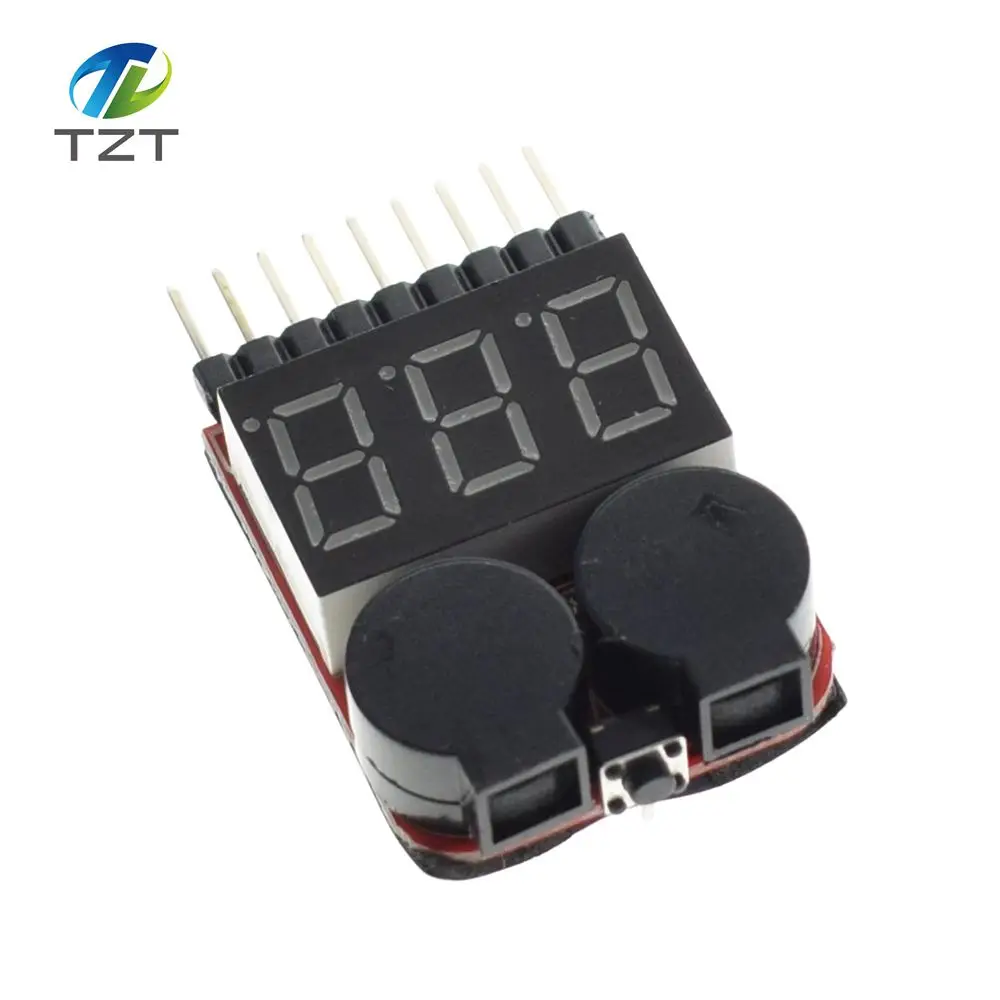 F00872 Lipo Battery Voltage Tester Volt Meter Indicator Checker Dual Speaker 1S-8S Low Voltage Buzzer Alarm 2in1 2S 3S 4S 8S
F00872 Lipo Battery Voltage Tester Volt Meter Indicator Checker Dual Speaker 1S-8S Low Voltage Buzzer Alarm 2in1 2S 3S 4S 8S