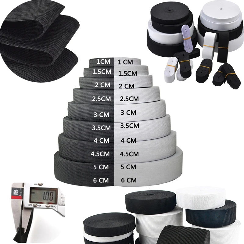 1Meter/lot 2-6cm Flat Elastic Band Sewing Garment Accessories Nylon rubber band Clothing Trousers DIY Webbing Sewing Accessories
1Meter/lot 2-6cm Flat Elastic Band Sewing Garment Accessories Nylon rubber band Clothing Trousers DIY Webbing Sewing Accessories