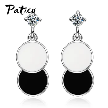 Top Vendeur Fashion 925 Sterling Silver Earrings 2020 Big Round Geometric For Women Dangle Earrings Cubic Zircon Drop Earrings
Top Vendeur Fashion 925 Sterling Silver Earrings 2020 Big Round Geometric For Women Dangle Earrings Cubic Zircon Drop Earrings