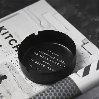 Original Nordic Metal Storage Tray Ashtray English Letter Printing Matte Black Plate Ins Brass Color Ashtray For Desktop Decor
Original Nordic Metal Storage Tray Ashtray English Letter Printing Matte Black Plate Ins Brass Color Ashtray For Desktop Decor