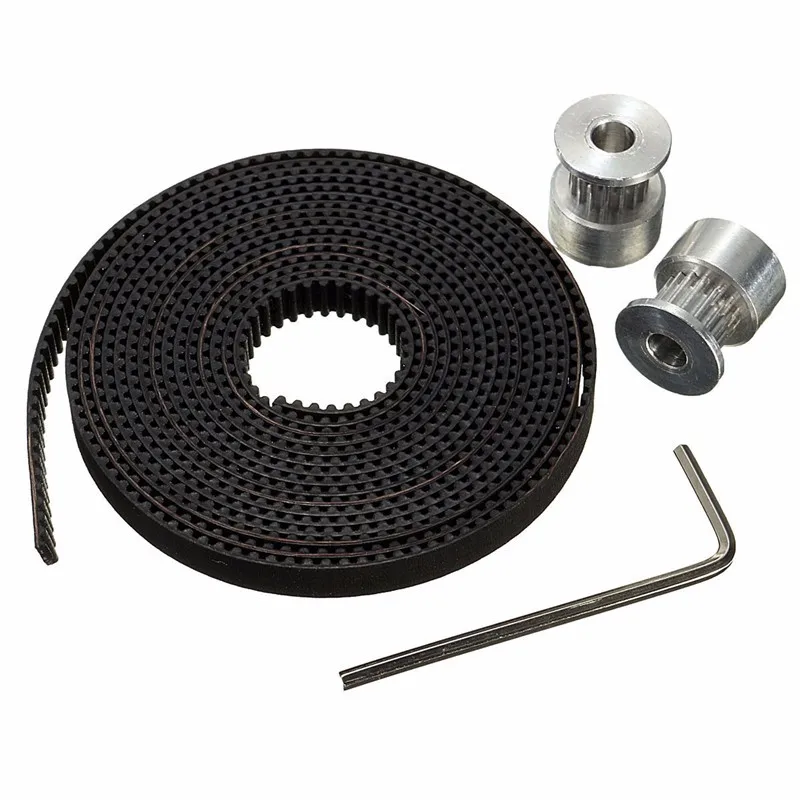 2pcs GT2 Pulley 16 Teeth Bore 5mm synchronous wheel + 2M GT2 timing belt for 3D Printer Parts RepRap Prusa
2pcs GT2 Pulley 16 Teeth Bore 5mm synchronous wheel + 2M GT2 timing belt for 3D Printer Parts RepRap Prusa